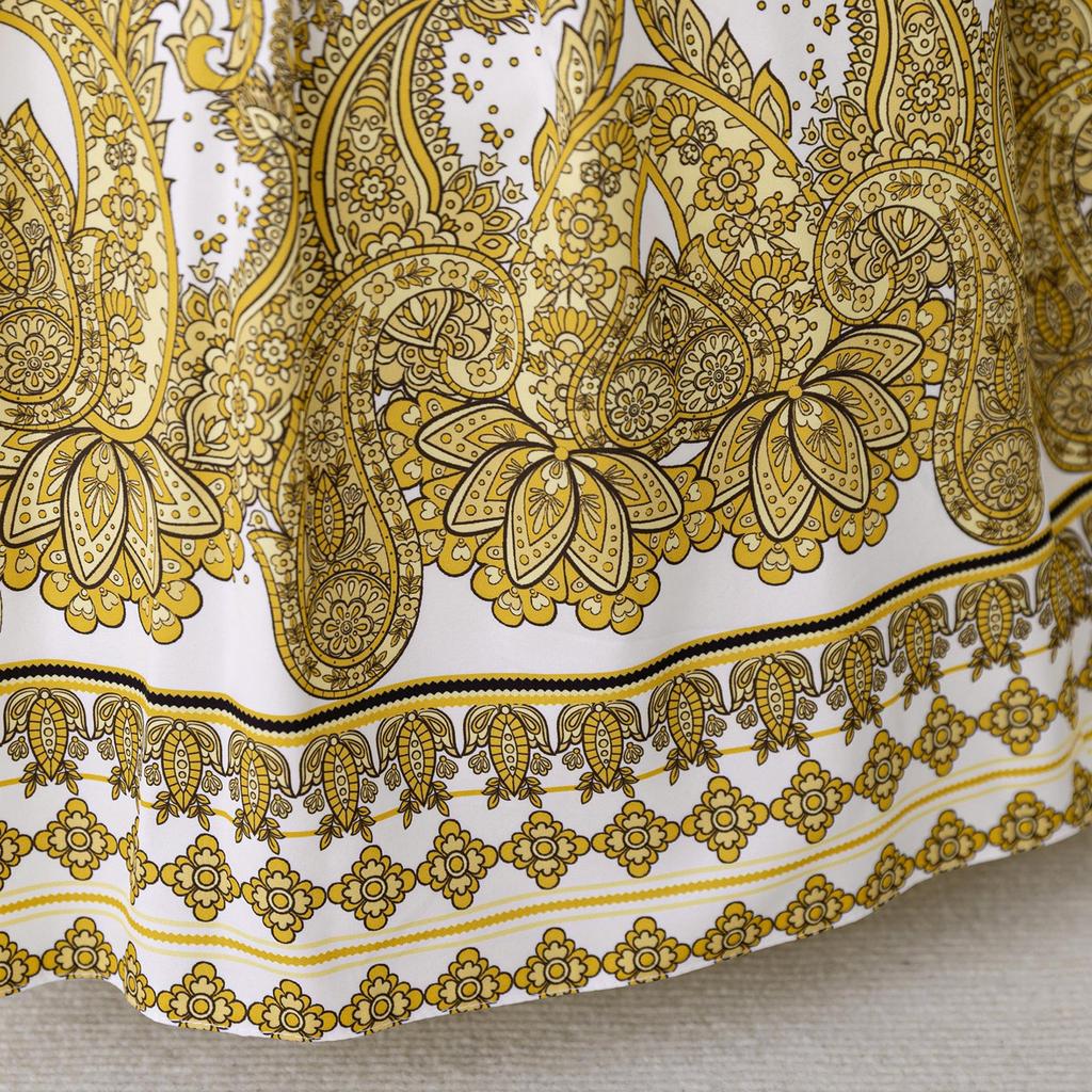 Middle Eastern Long Sleeve Puff Ball Gown Holiday Dress