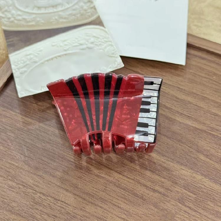 Multipurpose Acrylic Hair Claw Clip Musical Instrument Design Hairpin Hair Ornament For Women Gift For Music Lover