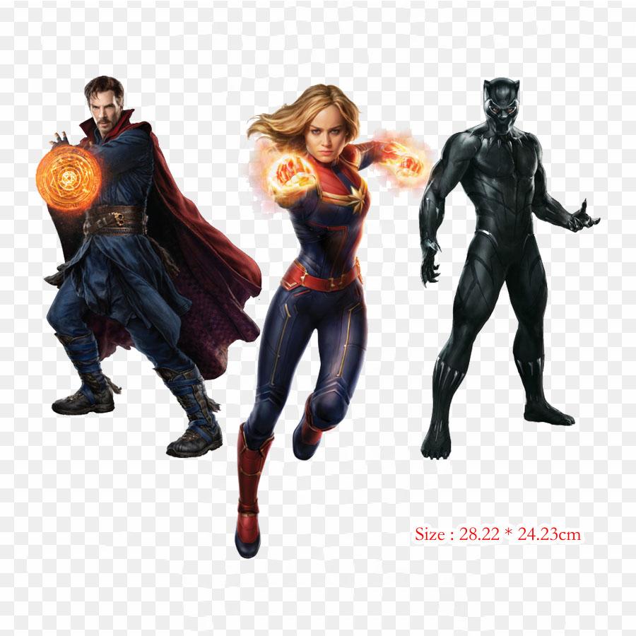 Black Panther And Young Black Panther Iron On Heat Transfer Printing Vinyl Patches Sticker for Clothes DIY Appliques Washable Patches
