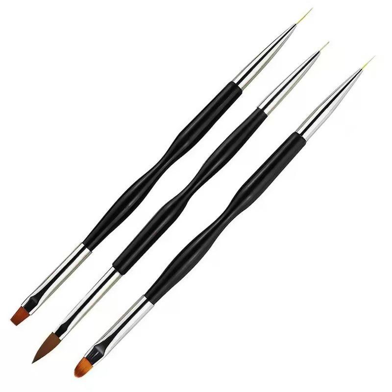 New 3/15PCS Nail Art Brushes Nail Gradient Brush Set French Builder Gel Brush Gel UV Polish Manicure Tools XJS09