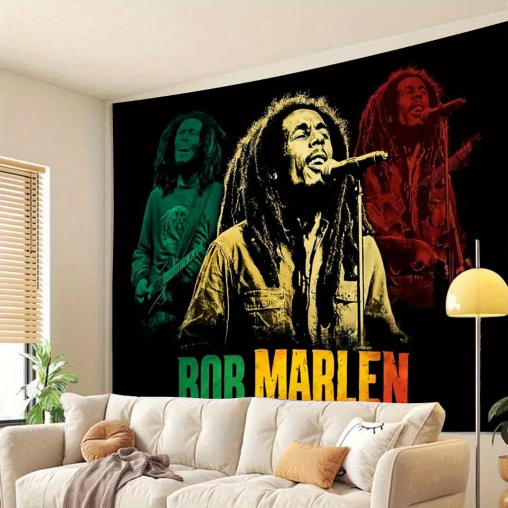 1pc R & B Party Background Banner - Glamorous Bob Marley Memorial GreenDJH