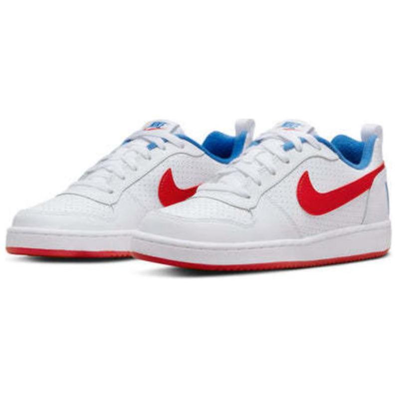 Nike Court Borough Low White Blue Red GS Sneakers DM2420-164