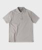 PANICALE Gray Vintage Dyed Short Sleeve Polo Shirt