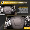 Fit -2025 Corvette C8 Steering Wheel Cover Trim Bezel Assy Carbon Fiber ABS