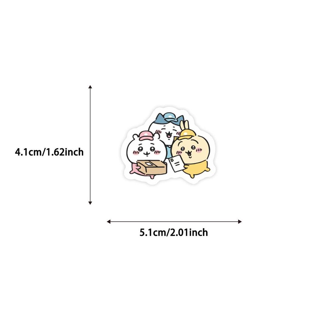 50PCS Waterproof Cartoon Usagi Xiaozhi Stickers for Suitcases & Notebooks