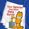 Garfield Unisex Adult Duly Noted T-Shirt