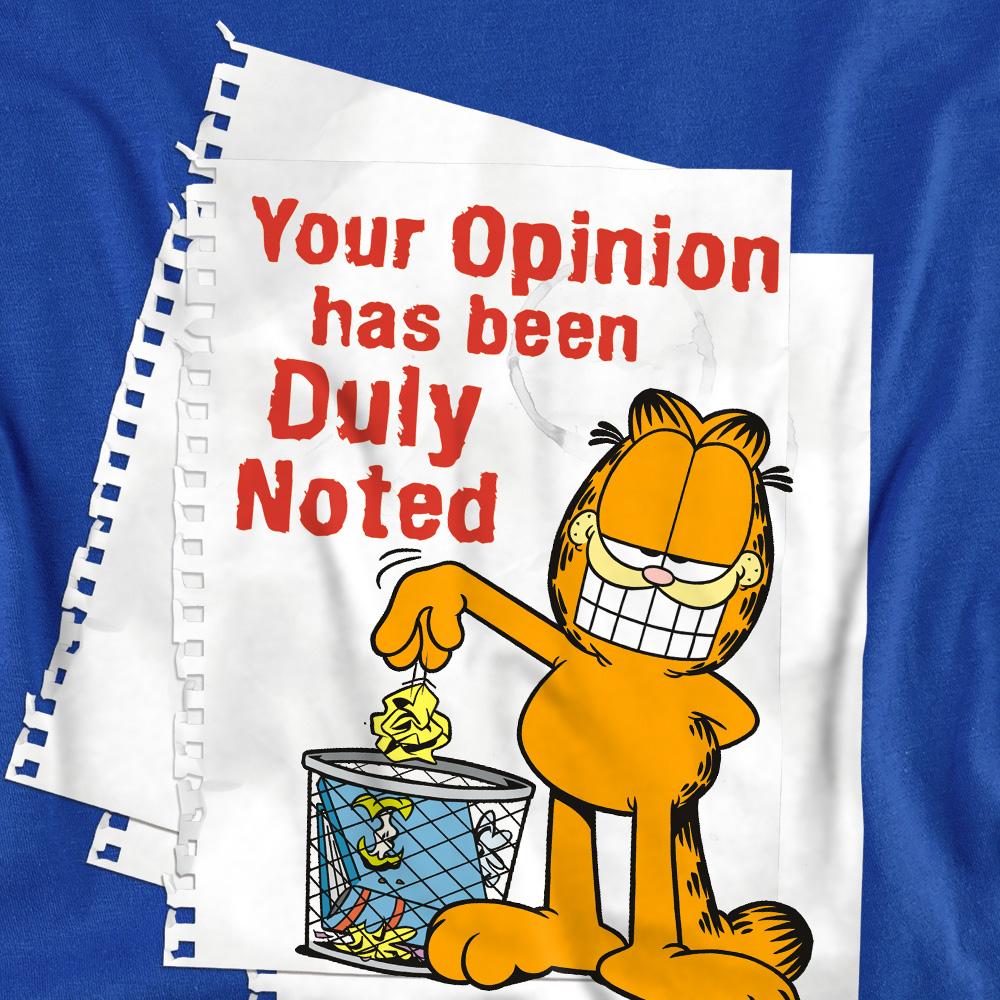Garfield Unisex Adult Duly Noted T-Shirt