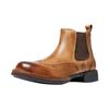 Autumn Low-Top Chelsea Boots Men'S First-Layer Cowhide Leather Sleeve Short Boots High-End British Style Boots Tide
