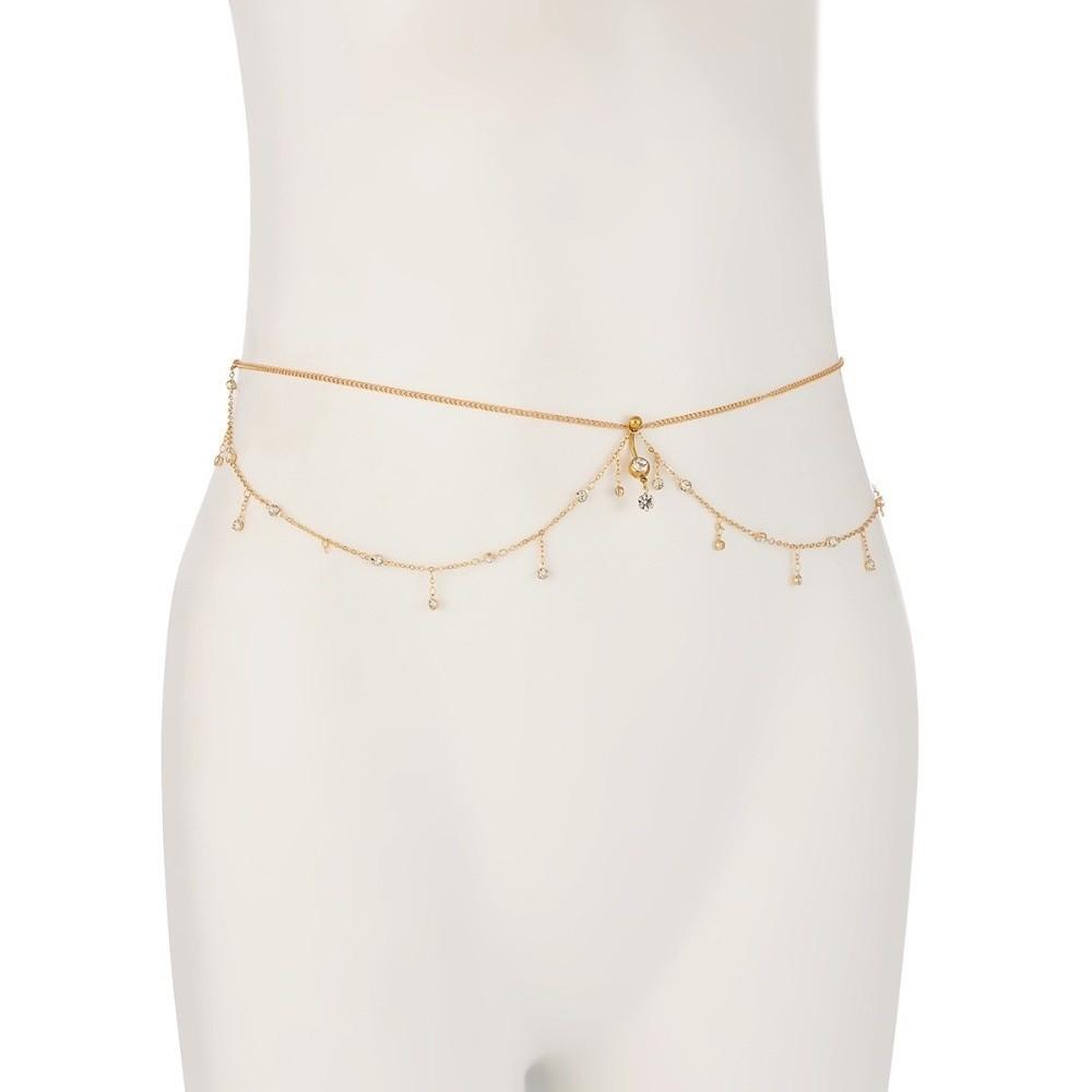 Water Drop Navel Nails Body Chain Tassel Bikini Belly Belt Fashion Waist Chain  Women