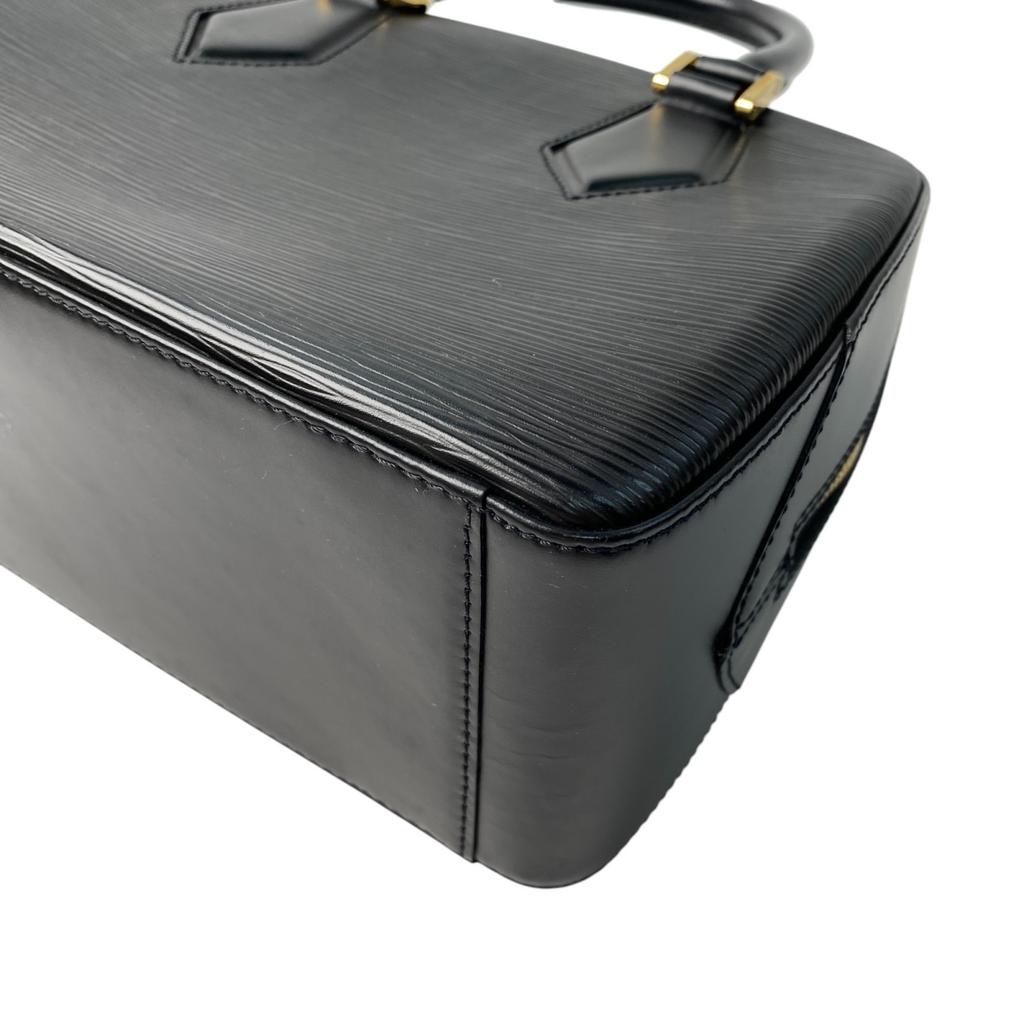 Used LOUIS VUITTONHandbag Black Leather Women