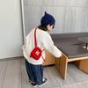 Cute Embroidered Children's New Year Bag Adorable Cotton Crossbody Purse For Girls
