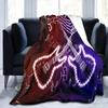 Music Note Piano Pattern Flannel Throw Blanket for Bed Sofa Couch All Season Warm Super Soft Lightweight Blanket King Queen Size