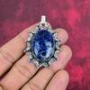 Pingente de Sodalita, Pingente de Joia de Prata Esterlina Sólida 925 com Pedra Preciosa, Pingente de Pedra de Nascimento de Joia Feito à Mão, Presente para Ele