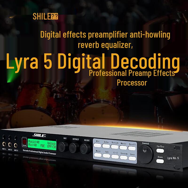 SHILE Tianqin 5 KTV Digital Mixer Preamplifier (CN Version)