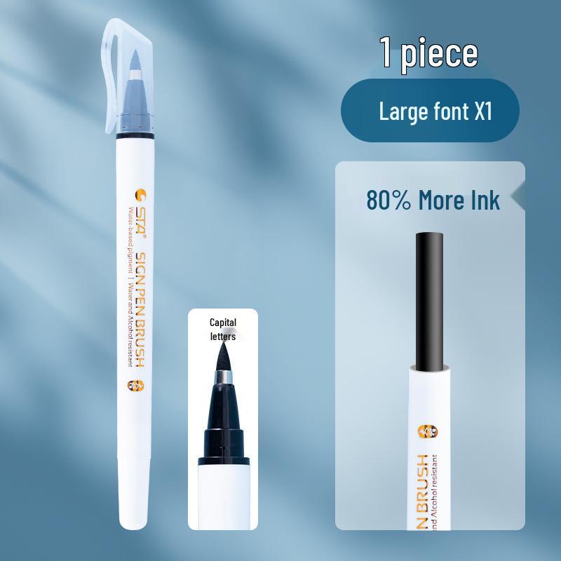 STA 3751 Waterproof Brush Pen - Soft Tip Calligraphy and Signature Pen