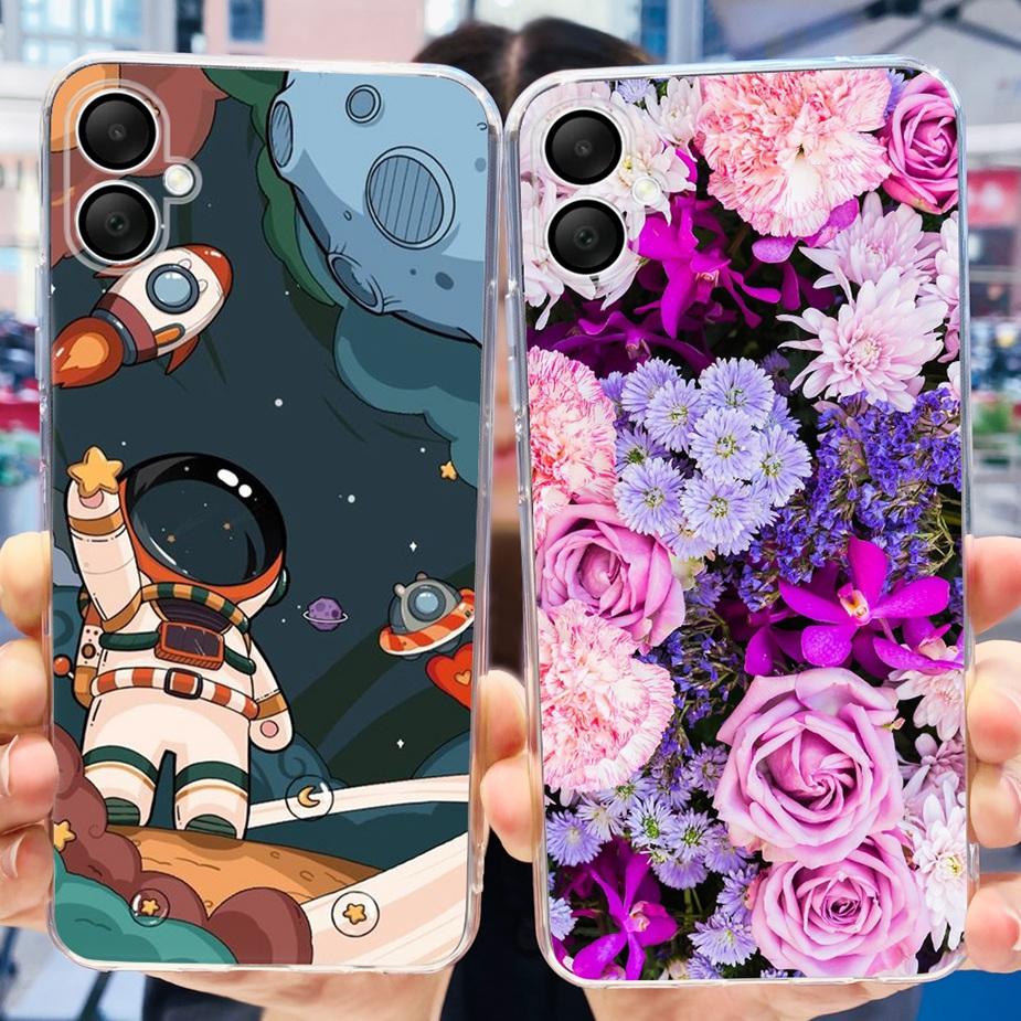 For Samsung Galaxy A06 Case SM-A065F New Luxury Painted Cover 6.7'' Soft Silicone Phone Case For Samsung A06 A 06 GalaxyA06 Bags
