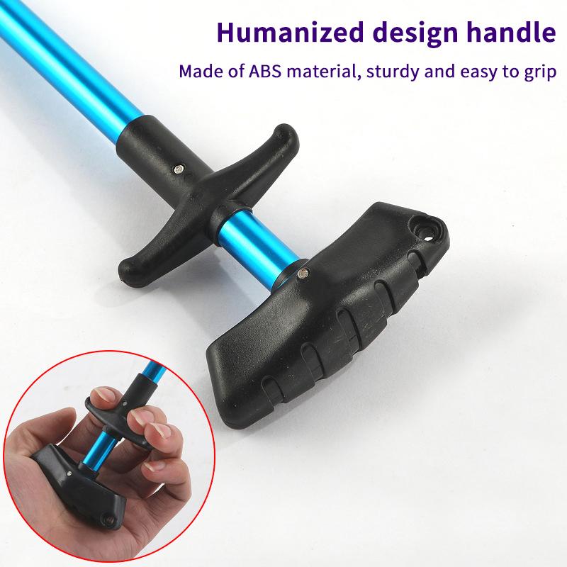 1PC Fishing Hook Remover Aluminum Tube Ergonomic Design Detacher Tool for Safe Efficient Lure Release Angling
