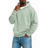 Sudadera con capucha casual para hombre, color liso, ligera, hombros caídos, para primavera y otoño