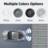 HIPPBQCC Car Parking Sensor Kit Auto Parktronic LCD Display Backlight Reverse Backup Radar Monitor System 4 Sensors 12V 4 Colors