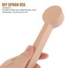4Pcs Unfinished Wooden Spoons DIY Craft Kit Handmade Spoon Carving Materials for Kitchen Decoration Supplies Handmade Spoons