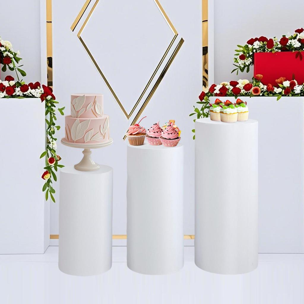 Cubierta de Pilar de Base Cilindro Cubierta de Pedestal de Postre Suministros para Fiestas Base Cilindro para Decoración de Acción de Gracias Boda