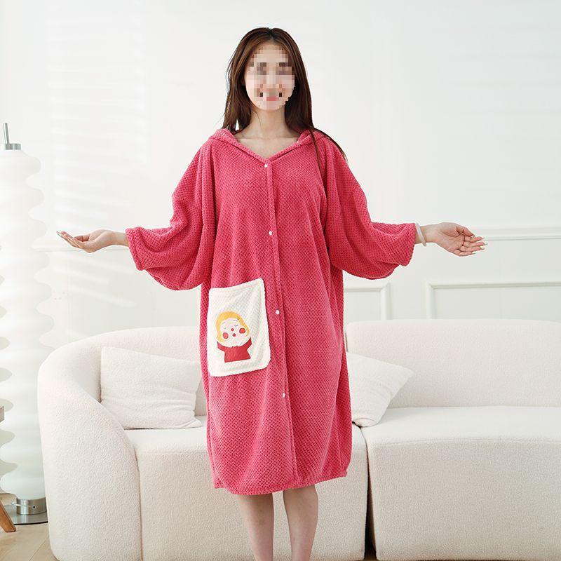 G5Z Hooded Adult Bathrobe: Wearable, Soft, Quick-Drying, Absorbent Bath Towel Skirt