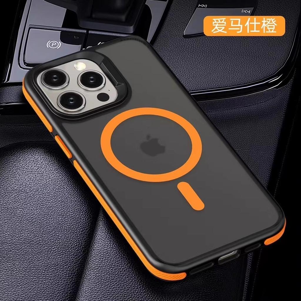 Luxury Magsafe Matte Phone Case For iPhone 11 12 13 14 15 16 Pro Max Plus Magnetic Bumper Back Cases Cover