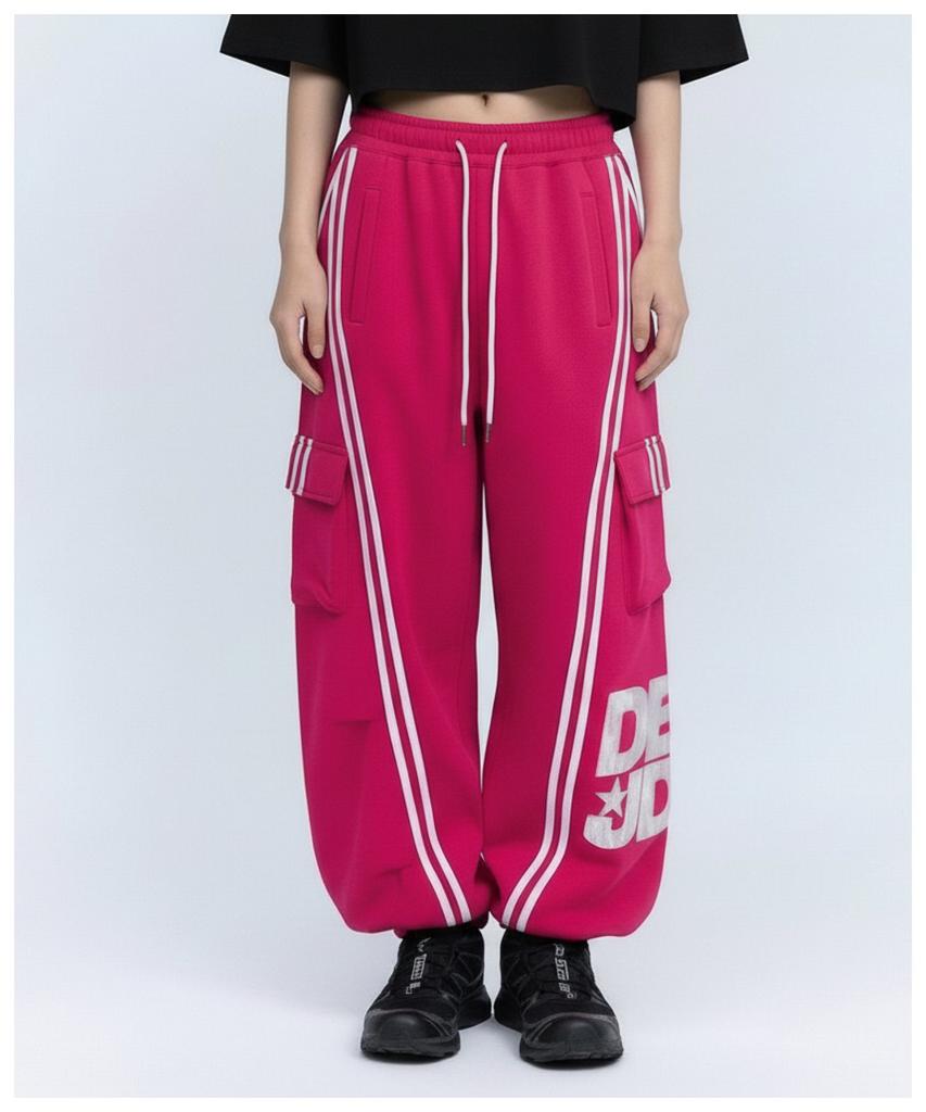 DOUBLE JD 2-Stripe Balloon Jogger Pants