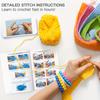 Tabby Cat DIY Easy Arts and Crafts Knitting Kit for Beginners Adults Crocheting Knitting Kit W/ Step-by-Step Tutorials