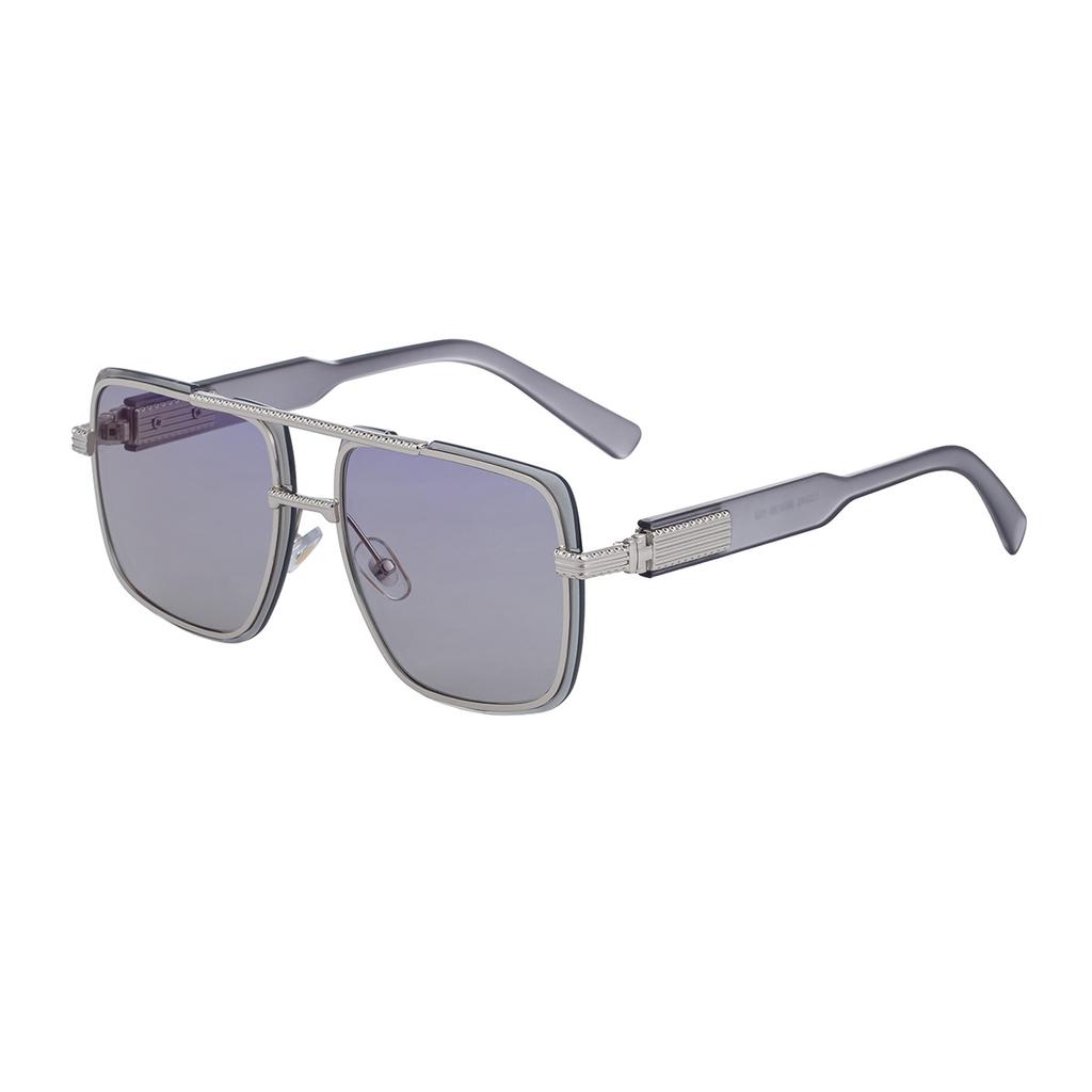 JYL TS Men's Metal Double-Bridge - Threaded Square Driving Sunglasses WF-5G245