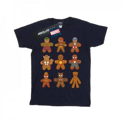 Mens Avengers Christmas Gingerbread T-Shirt