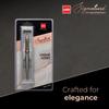 Cello Signature Creme Ivory Ball Pen Pack Of 2 Blue Ink 0.7 Mm Fine Tip Metal Twist Mechanism Office Gift Pen Set