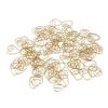 100Pcs Heart Shaped Paper Clips Iron Decorative Paperclips Set with Transparent Box for   School Household