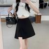 Plus Size High Waist Slimming Irregular Bodycon Skirt - Sexy Tummy-Concealing Slit Skirt for Women (Spring/Summer)