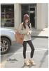 Women's Korean Style Half-Zip Stand Collar Pullover Sweater - Soft, Loose Fit for Autumn/Winter