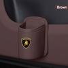 Universal Leather Car Seat  Drink Rack ater Cup Box For Lamborghini Urus Huracan Aventador Premium Auto Interior Accessories HH69