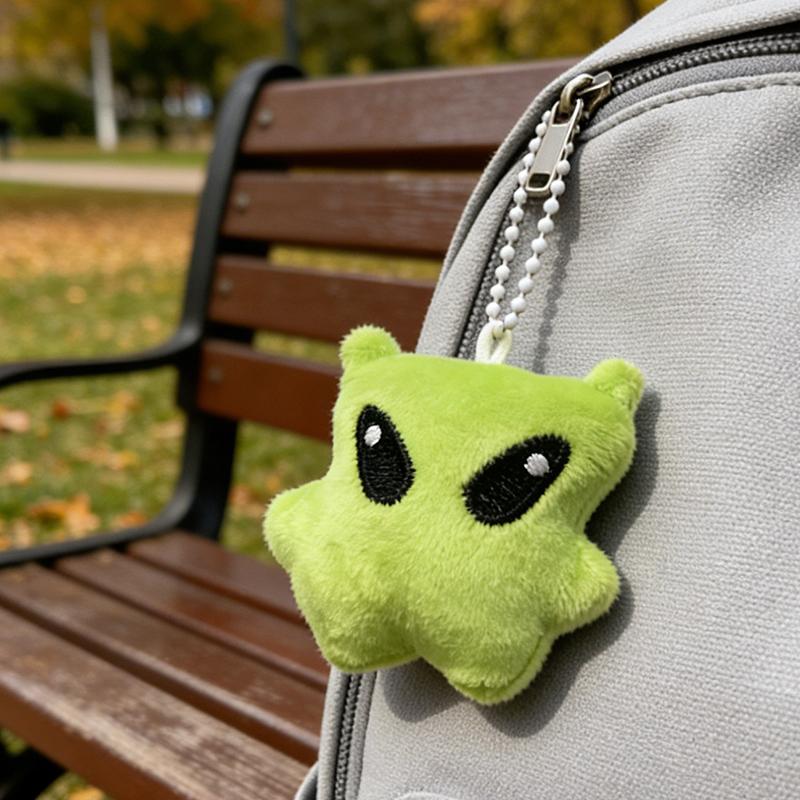 1/2Pcs Cartoon Alien Cute Star High Beauty Plush Doll Pendant Mobile Phone Rope Bag Pendant Car Keychain Versatile Birthday Gift