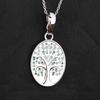 Included Tanzanite Rose Cut Round Pendant 925 Sterling Silver Rhodium Plated Fine Jewelry Gift for Her