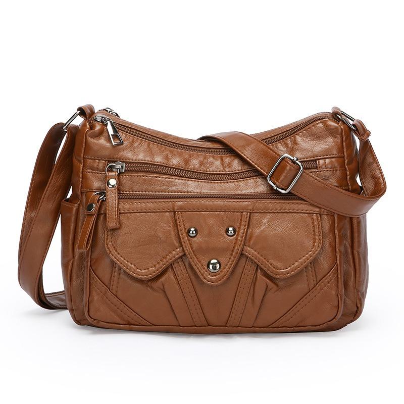 Vintage Large Capacity Single Shoulder Diagonal Cross Women's Bag