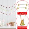 Delightful 2 Meter Christmas Bell String Decorative Plastic Bells For Festive Celebrations