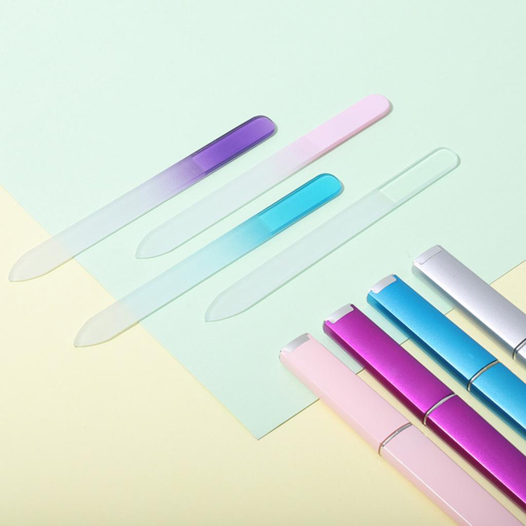 14cm Gradient Nail File Nail Polishing File Colored File for Manicure and Pedicure