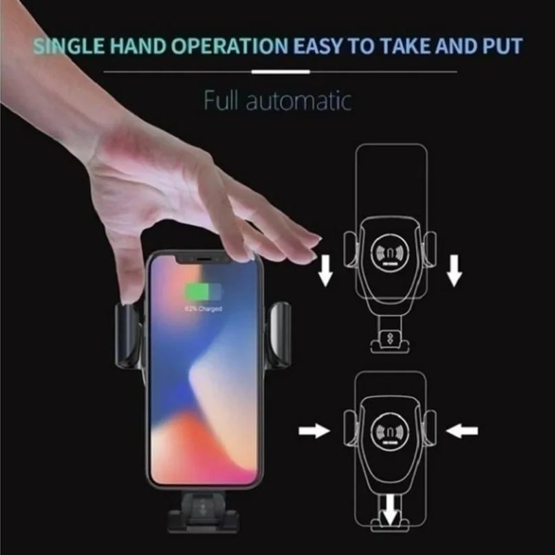 Gravity Phone Bracket Car Air Outlet Cellphone Holder Stand For iPhone 16~12 Samsung S25 S24 Xiaomi 360°Rotate Smartphone Mount