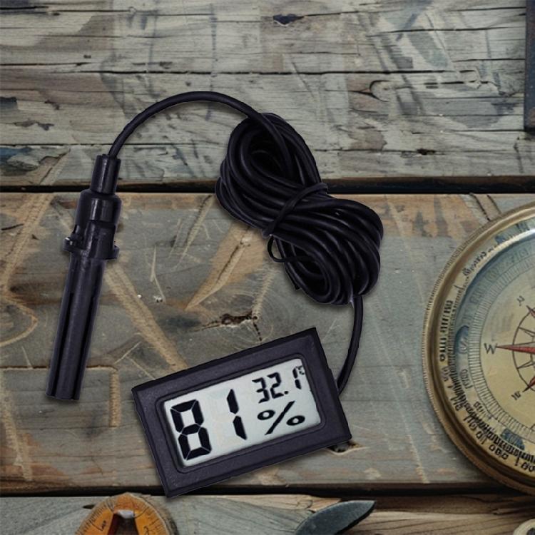 Fast Response Precise Environment Hygrometer Humidity Meter With External Probe For Home Office Greenhouses Applications