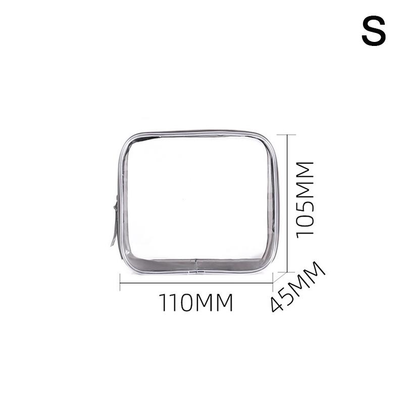 

1/4 шт. Прозрачные ПВХ сумки для хранения Дорожный органайзер Прозрачная косметичка Косметичка визажиста Косметичка для туалетных принадлежностей S