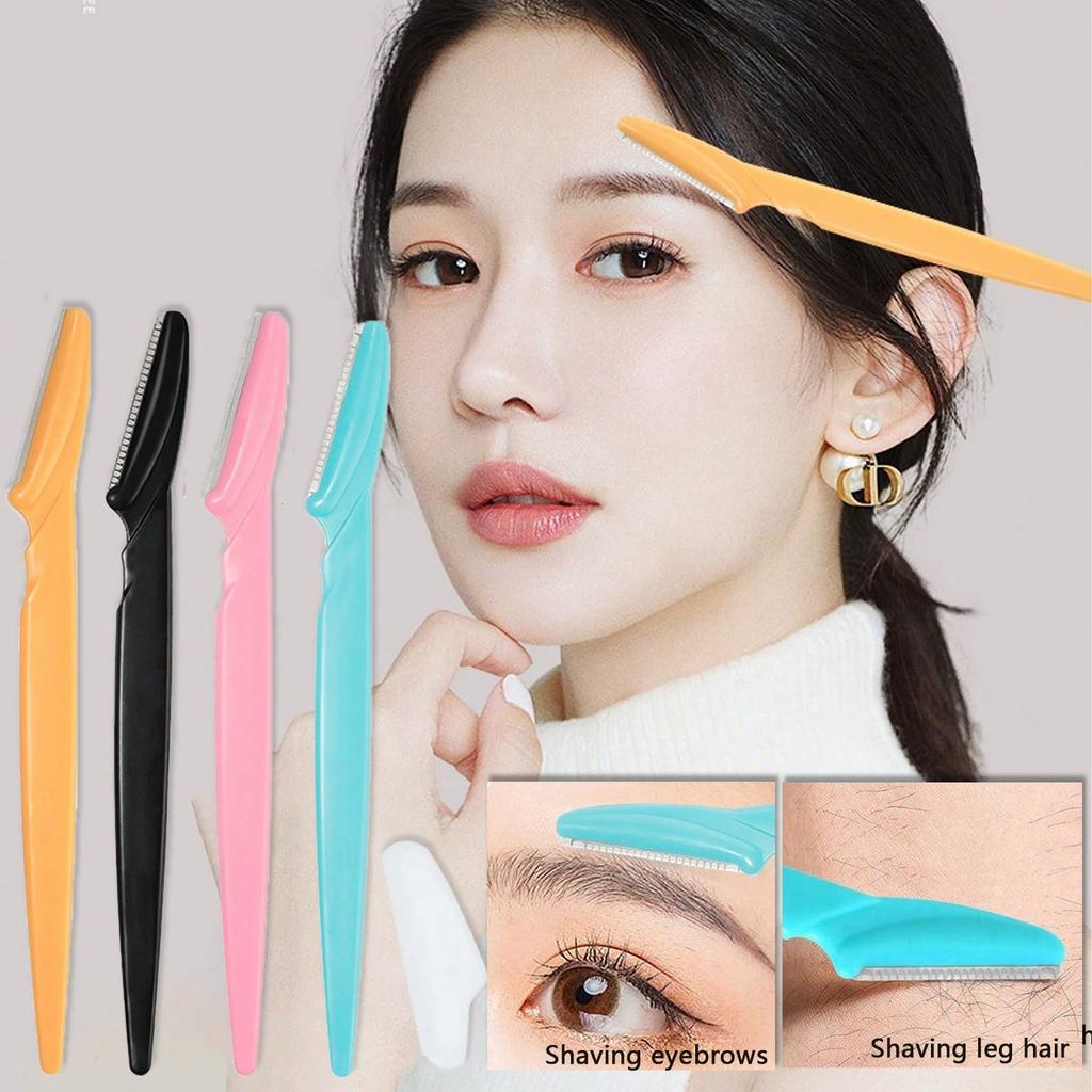 1/3PCS Eyebrow Trimmer, Hair Scraper, Eyebrow Repair Tool, 4g With Knife Net, Portable Storage, Can