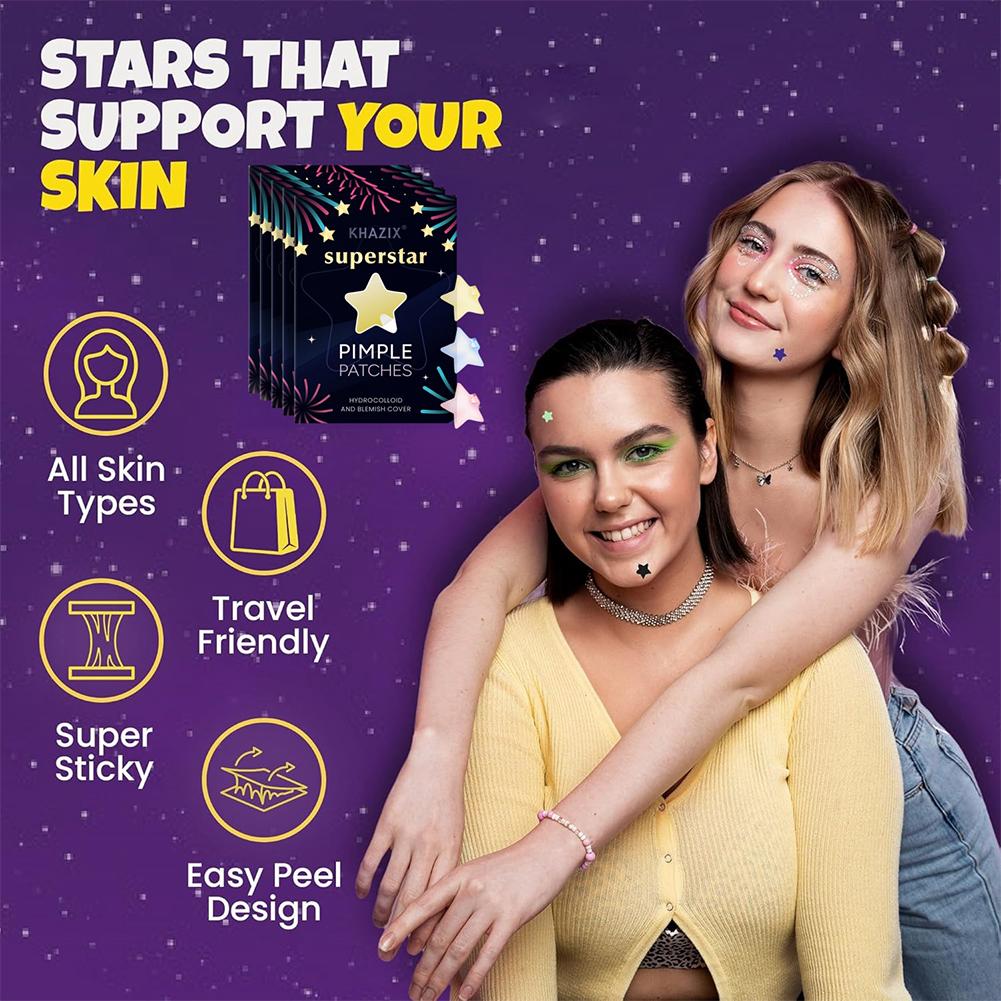 240/280PCS Colourful Star Acne Patches Facial Concealer Facial Acne Patches Concealer Acne Patches Ultra-thin
