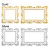 Elegant Gold Silver Resin Edge Light Switch Cover Wall Sticker Surround Socket Frame Light Switch Sticker Home Decor Transformer