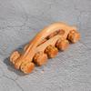 Household Wooden Massage Roller Manual Trigger Point Massager Muscle Roller Sticks  Wheel Shaft