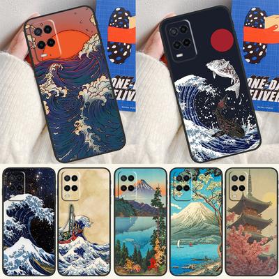 Japanese Wave Art For Oppo A18 A38 A78 A98 A96 A58 A17 A77 A80 A40 A60 A16 A76 A74 A94 A54 A15 A57S Phone Case