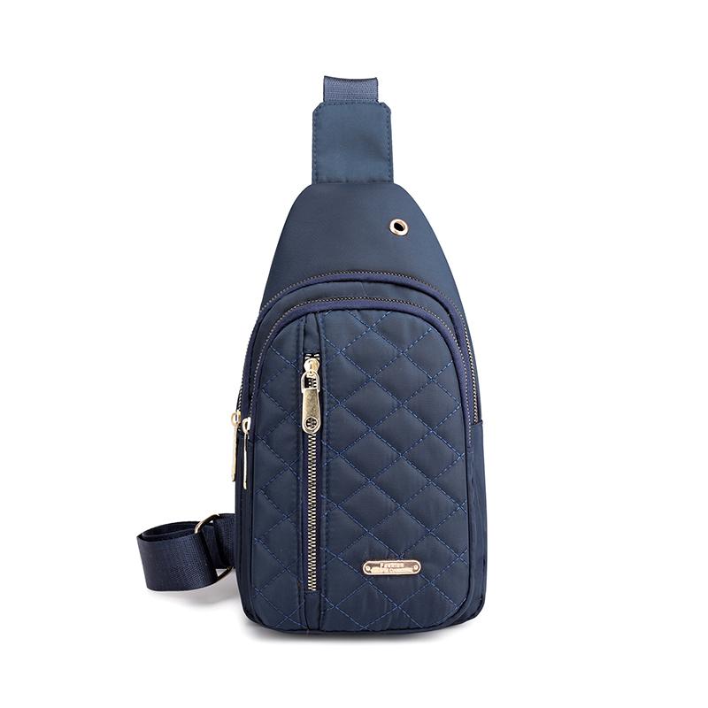 Stylish Portable Cvertible Multi-compartment Chest Bag with Adjustable Wear Ways синий